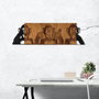 Wallity Escultura de pared I didn't see I didn't hear I don't know Negro y Nogal